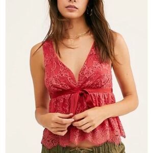 Free People NWT Frenchie Kiss Chante Lace Size Small
